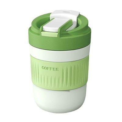 Dubbele kop koffiebeker Draagbare strobeker met een hoog uiterlijk voor waterfles voor kinderen