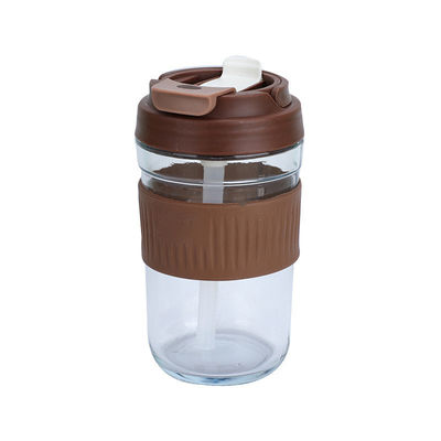 Dubbele kop koffiebeker Draagbare strobeker met een hoog uiterlijk voor waterfles voor kinderen
