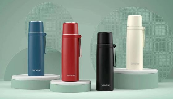 Vacuümflessen Thermosen Drinkware Type 500ml roestvrijstalen waterfles met aangepast logo