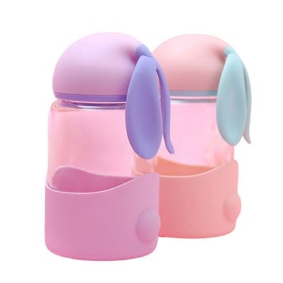 Thermische isolatie prestaties 340ml konijn glas waterfles Unisex ontwerp voor kinderen
