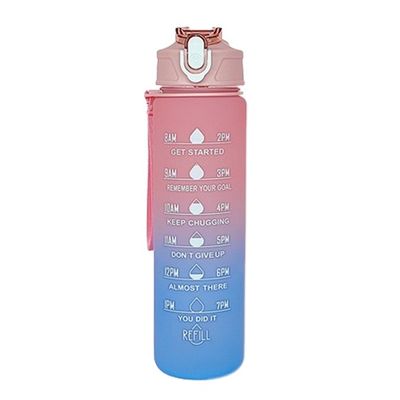 30 oz Custom Logo PC Plastic Waterbeker BPA-vrij Sport rietjes Shaker Fles met Deksel