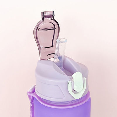 30 oz Custom Logo PC Plastic Waterbeker BPA-vrij Sport rietjes Shaker Fles met Deksel