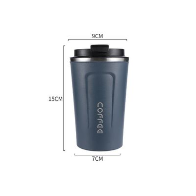 Roestvrij staal reis koffiebeker vacuüm geïsoleerde herbruikbare tumbler beker gemakkelijk schoon te maken