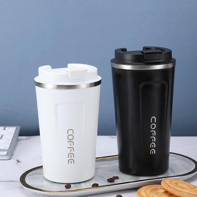 Rood roestvrij staal reis koffiebeker vacuüm geïsoleerde herbruikbare koffiekop