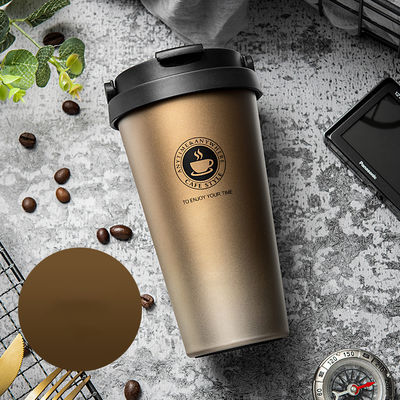 Moderne design roestvrij staal waterfles Custom Pattern Vacuum Geïsoleerde koffiebeker