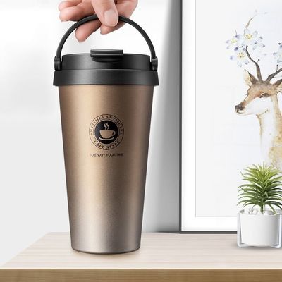 Moderne design roestvrij staal waterfles Custom Pattern Vacuum Geïsoleerde koffiebeker