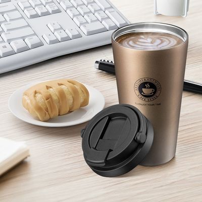 Moderne design roestvrij staal waterfles Custom Pattern Vacuum Geïsoleerde koffiebeker
