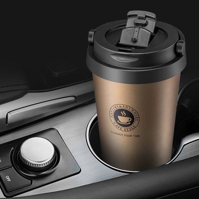 Moderne design roestvrij staal waterfles Custom Pattern Vacuum Geïsoleerde koffiebeker