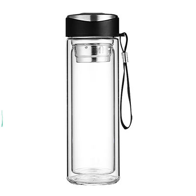 Klassieke ontwerp stijl 320 ml Borosilicaat dubbelwand geïsoleerde koffiebeker voor volwassenen