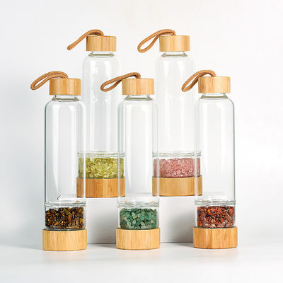 Professionele glazen fles met kristal en edelstenen 500 ml capaciteit