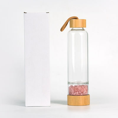 Professionele glazen fles met kristal en edelstenen 500 ml capaciteit