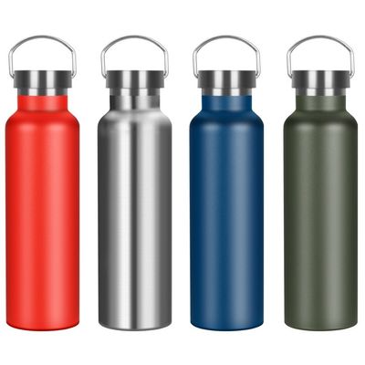 Geïsoleerde sportfles met deksel 500 ml aangepaste roestvrijstalen waterfles