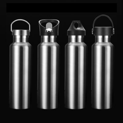 Roestvrij vacuüm waterbeker 750 ml dubbelwand metalen geïsoleerde sportfles met deksel