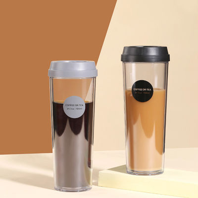 320 ml/420 ml/520 ml/700 ml Plastic fles Dubbelwand warmte-isolatie waterbeker 4 maten
