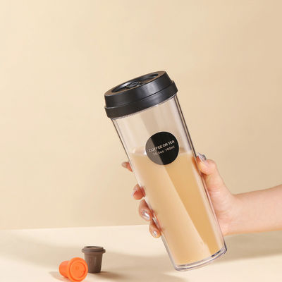 320 ml/420 ml/520 ml/700 ml Plastic fles Dubbelwand warmte-isolatie waterbeker 4 maten