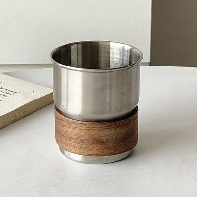 Outdoor Camping Custom 290ml roestvrij staal Reis koffiebeker met stro en deksel