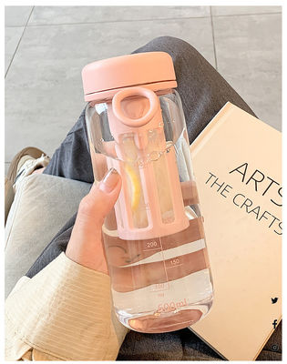 450 ml/600 ml PC Plastic Cup Leak Proof Custom Logo Sportwaterfles met theesuiver