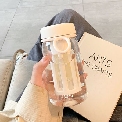 450 ml/600 ml PC Plastic Cup Leak Proof Custom Logo Sportwaterfles met theesuiver