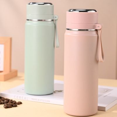 Contemporary Design Custom BPA Free Vacuum Double Wall Sport waterfles met handvat