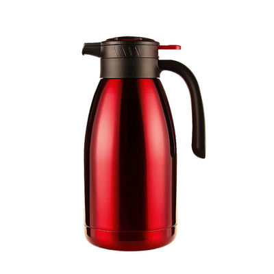 Vacuümflessen Isolatie van roestvrij staal Koffiekan 2 liter pot voor huishoudelijke warme thee