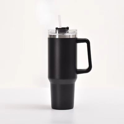 Roestvrij staal 20oz geïsoleerde tumbler reis koffiebeker met stro en aangepast logo