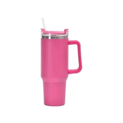Roestvrij staal 20oz geïsoleerde tumbler reis koffiebeker met stro en aangepast logo