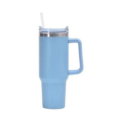 Roestvrij staal 20oz geïsoleerde tumbler reis koffiebeker met stro en aangepast logo