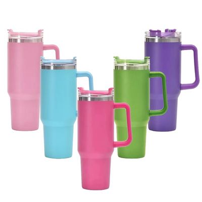 Roestvrij staal 20oz geïsoleerde tumbler reis koffiebeker met stro en aangepast logo