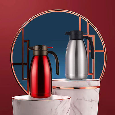 Vacuüm elektrische ketel roestvrij staal koffiepot 2.0L dubbele laag aangepast logo