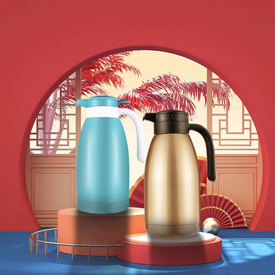 Vacuüm elektrische ketel roestvrij staal koffiepot 2.0L dubbele laag aangepast logo