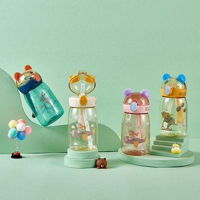 Reizen Activiteit buiten Kinderen Plastic Cup Cute Creative 500ml 650ml Waterfles