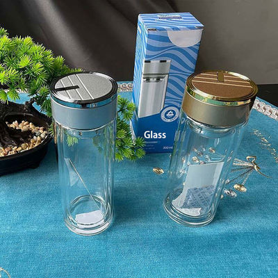 BPA-vrije glazen waterfles voor mannen met aangepast logo Duurzaam en veelzijdig ontwerp