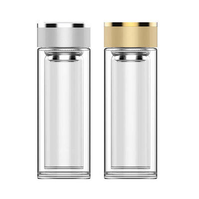 300 ml capaciteit Duidelijke dubbele wand Sublimatie Koffiebottels voor direct drinken