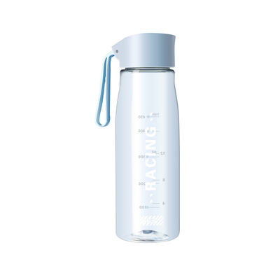 Makkelijk te dragen 500 ml 650 ml plastic waterfles Custom logo kleurrijk met touw
