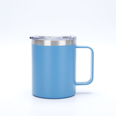 Milieuvriendelijke 12 oz koffiebeker met glijdend deksel en stro