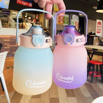1100 ml/1300 ml lekvrije, op maat gemaakte, bevroren, creatieve drankfles voor buitensport/camping