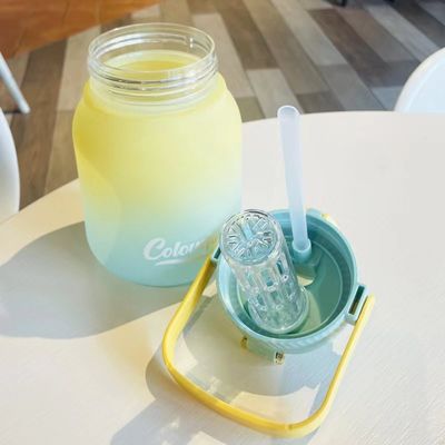 1100 ml/1300 ml lekvrije, op maat gemaakte, bevroren, creatieve drankfles voor buitensport/camping