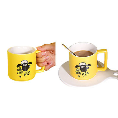 Gepersonaliseerd logo Acceptabel Sublimatie Blank Latte Moderne koffie Luxe Porseleinen mokken voor vriendje