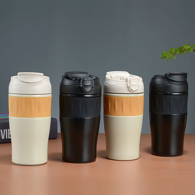 500 ml roestvrij staal dubbele wand draagbare tumbler met stro deksel voor aangepaste kleur buiten