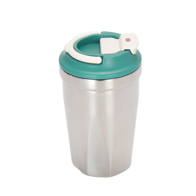 Gepersonaliseerde kleur 420 ml dubbelwandige thermische mok voor buitenreizen en koffie drinkers