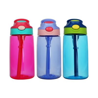 OEM-service aanvaard 500 ml draagbare lekvrije sport plastic beker met stro voor kinderen