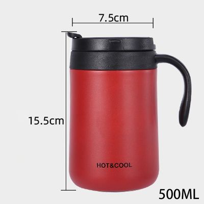 Aanvaardbaar OEM/ODM 350ml/500ml roestvrijstalen thermische beker voor koffie- en theereizen