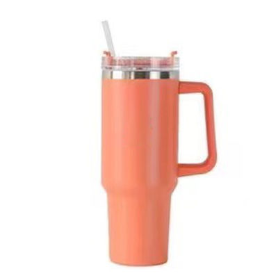 304 roestvrij staal mok vacuüm geïsoleerd 40 oz tumbler met handvat en stro met 1