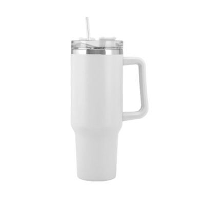 Draagbare thermische cup tumbler met handvat en deksel stro 40oz roestvrij staal geïsoleerd
