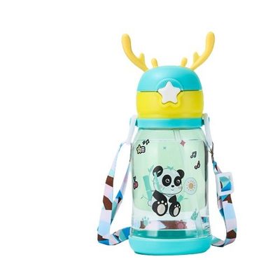 600 ml leuke transparante draagbare plastic Sippy Cup voor On-the-Go Adventures van kinderen