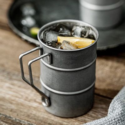 Custom Vintage 380ml koffiebeker voor reizen, kamperen en genieten van je favoriete drankjes