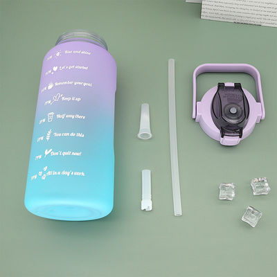 Outdoor Sport 2L plastic waterfles met capaciteitslijn en anti-corrosiecoating