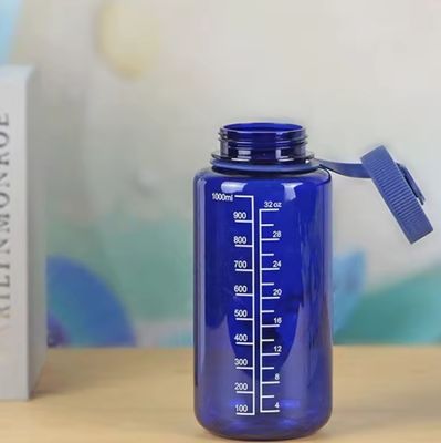 Unisex 1000 ml grote capaciteit waterbeker schaal waterdicht bekertje met PS plastic materiaal