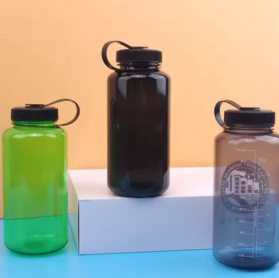 Unisex 1000 ml grote capaciteit waterbeker schaal waterdicht bekertje met PS plastic materiaal