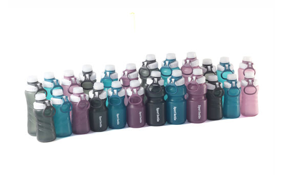 Custom Creative 500ml 600ml 750ml plastic waterfles voor kamperen Reis Fitness
